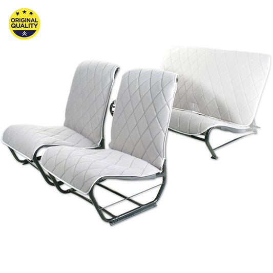 3300495 FRONT - Seat Cover - Without Sides - Grey Diamond Dolly Pattern