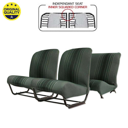 33042221 Seat Cover Set - Inner Squared Corners - With Sides - Raye Green