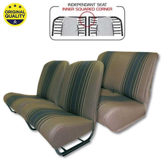 33042225 Seat Cover Set - Inner Squared Corners - With Sides - Raye Brown