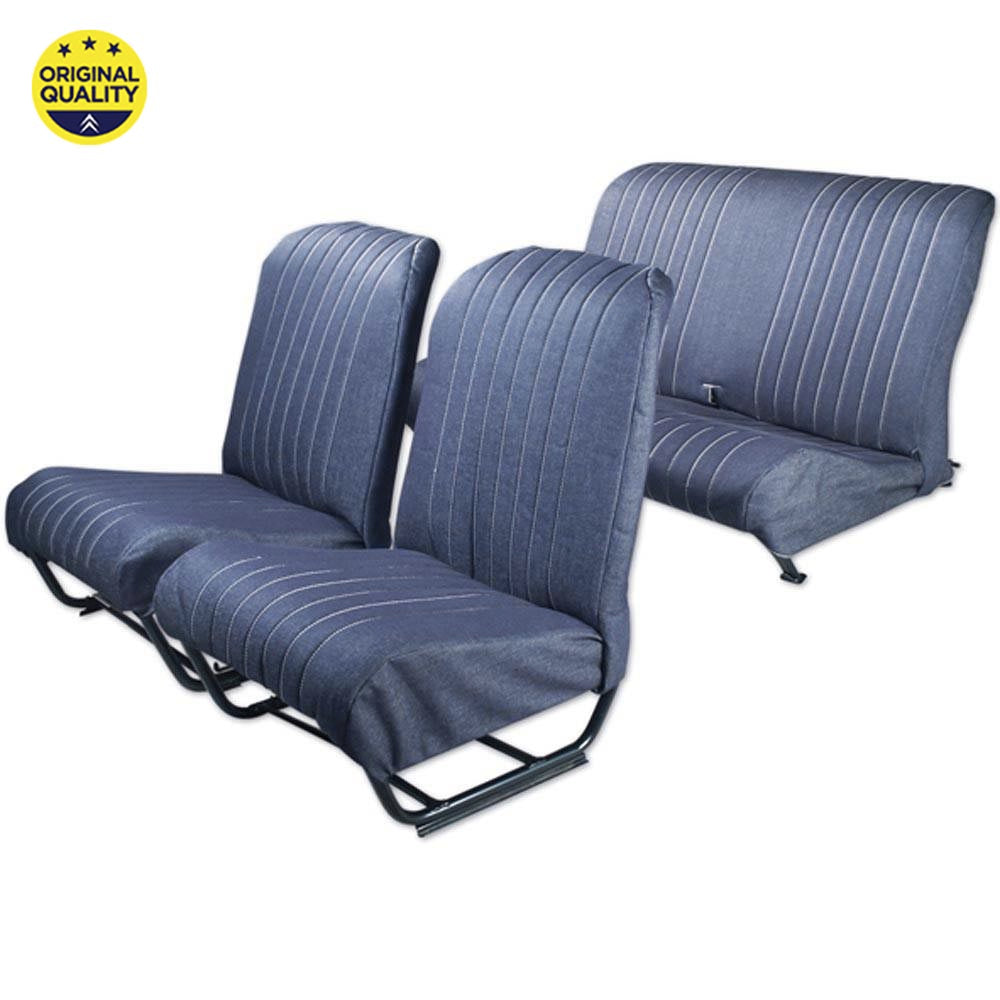3304227 Seat Cover Set - Inner Squared Corners - With Sides - Denim