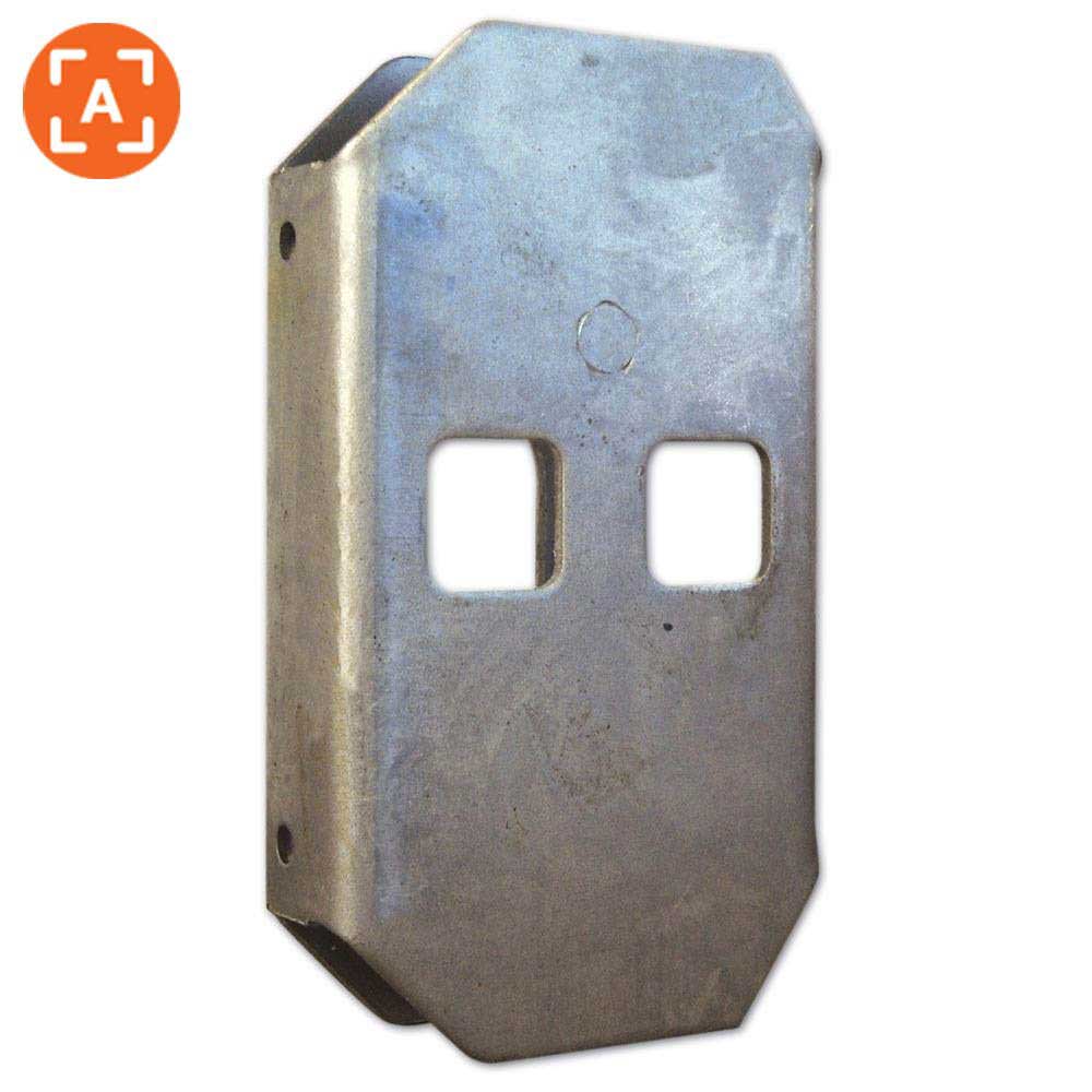 3335130 LEFT - 2cv Door lock bracket on B and C post