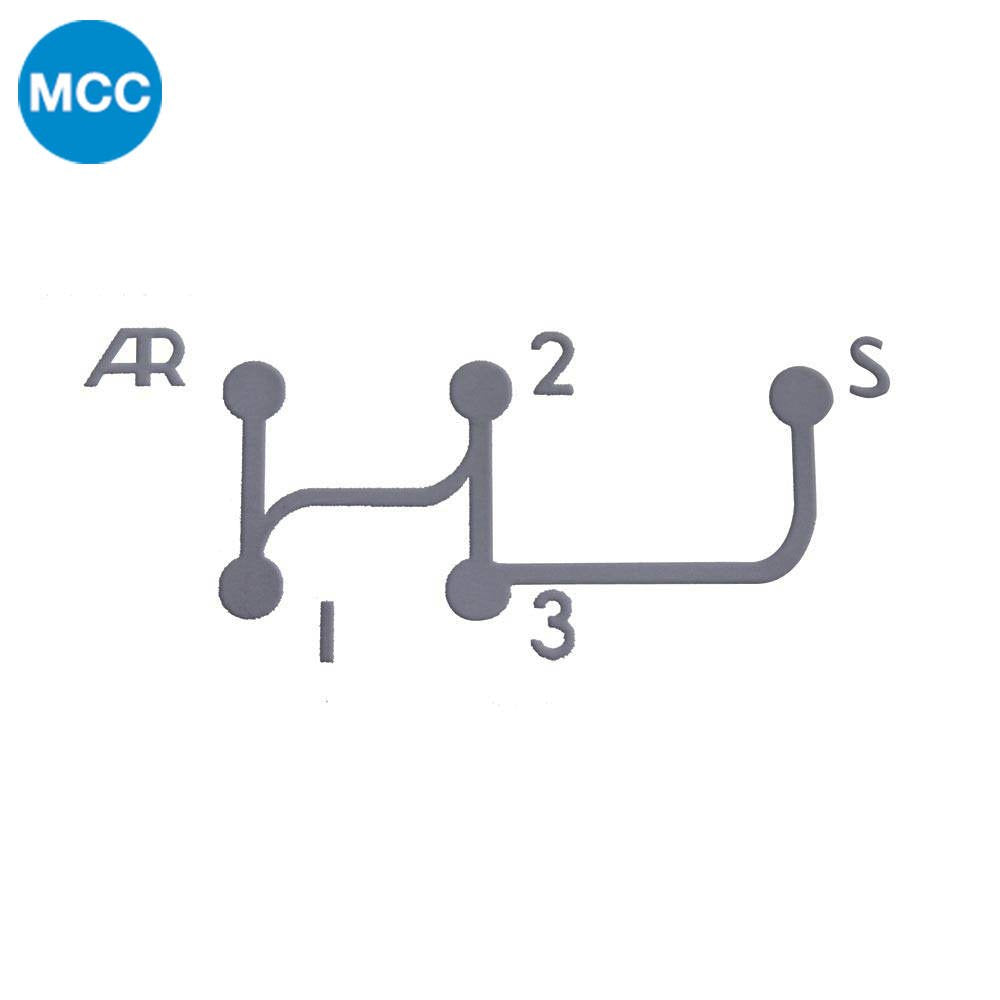 3608060 Gear Lever Pattern Sticker