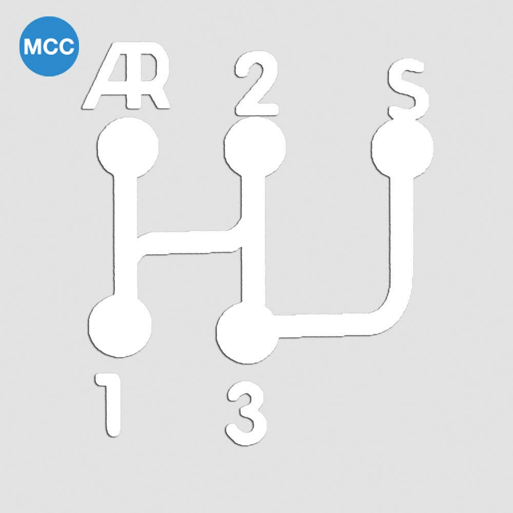 3608062 Gear Lever Pattern Sticker