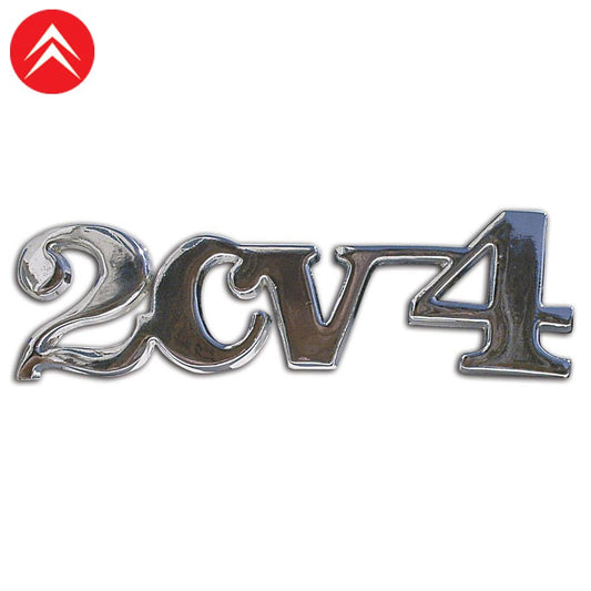 3610090 2cv Chrome Boot Badge - 2cv4