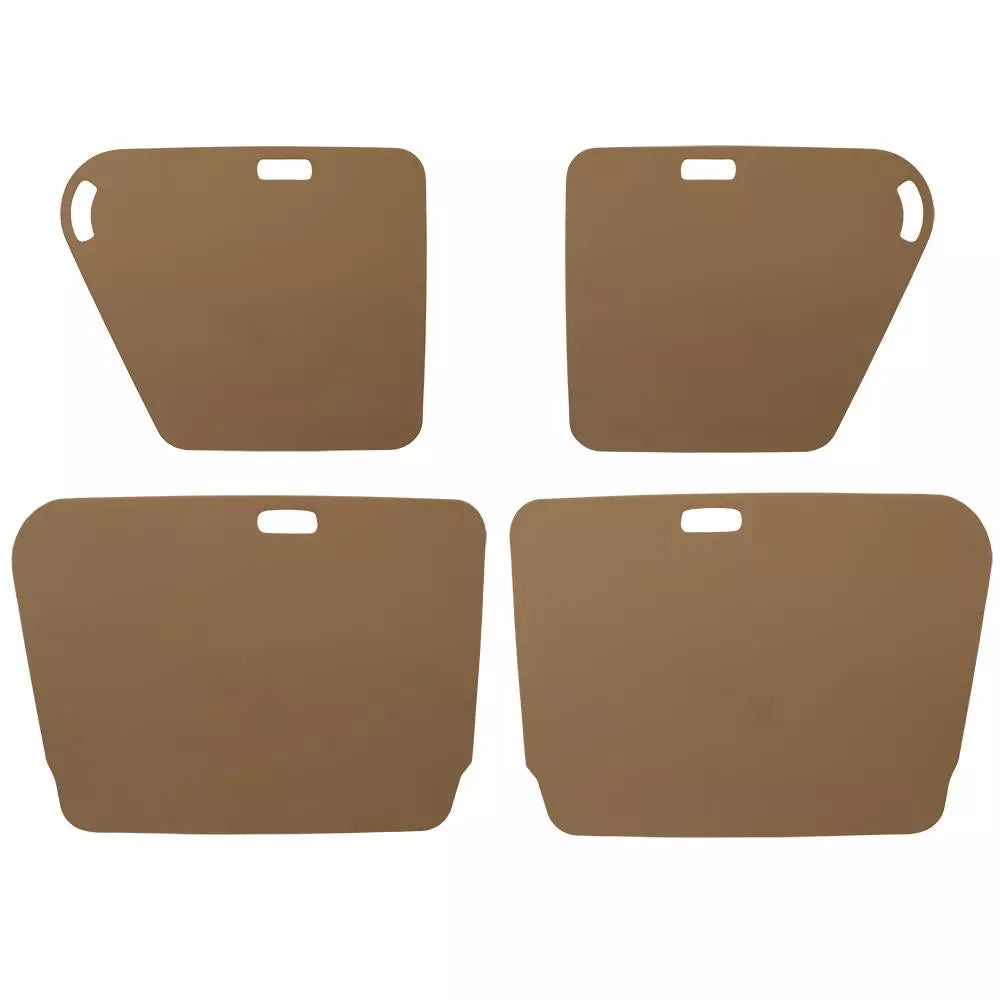 44124291 Dyane Door Card Set - Brown Faux Leather