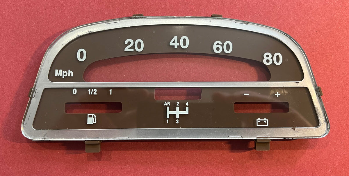 8011098 2cv Large Speedometer in MPH sticker.