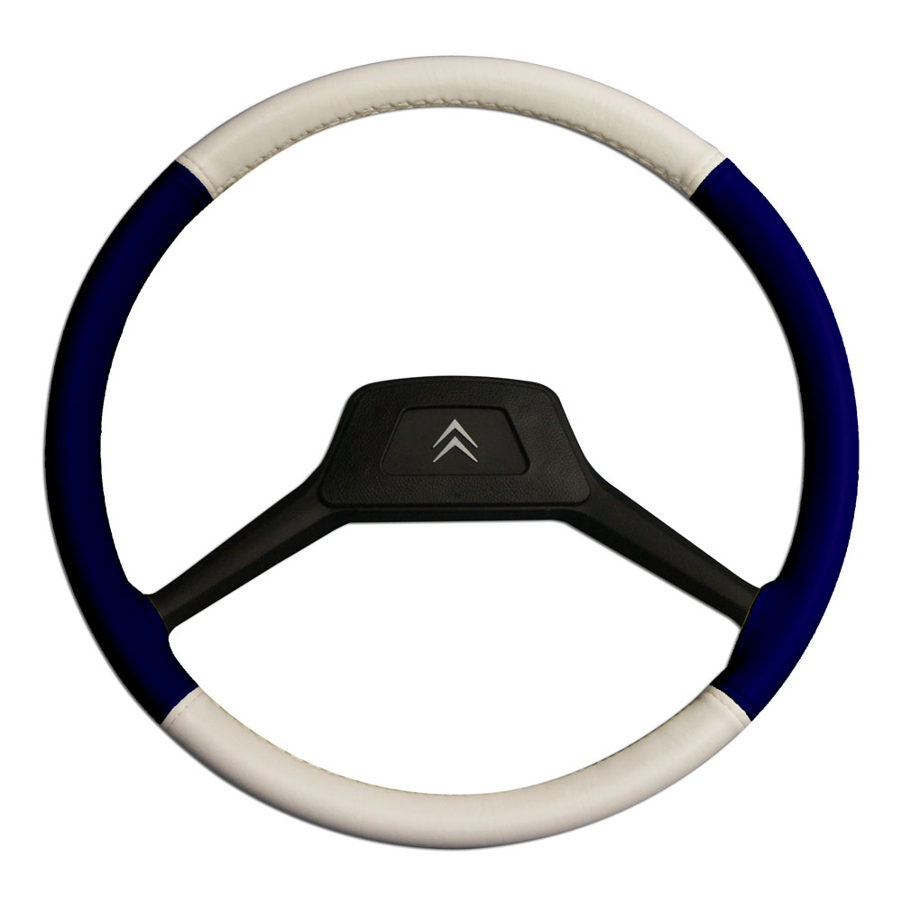 1005665 Steering Wheel Cover 39cm - Blue & White