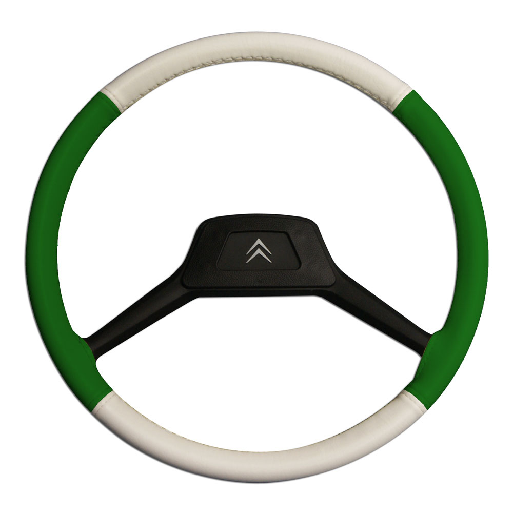 1005666 Steering Wheel Cover 39cm - Green & White