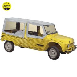 0801014 Mehari Complete Hood Cover Set for Aluminium Windscreen – 4 Straps – Grey