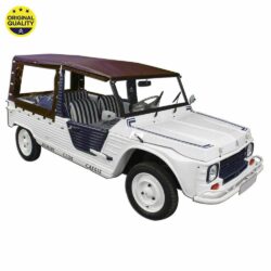 0801046 Mehari Hood Cover Set (Without Doors) for Aluminium Windscreen – 4 Straps – Brown