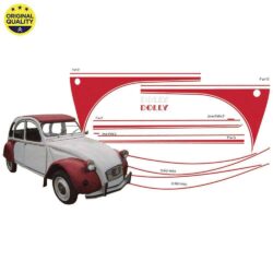 2908030 2cv Dolly Sticker Set – Red & White