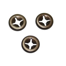 3610092 2cv Chrome Boot Badge Clips x3