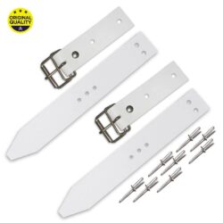 0902111 Mehari Bonnet Strap Set – White