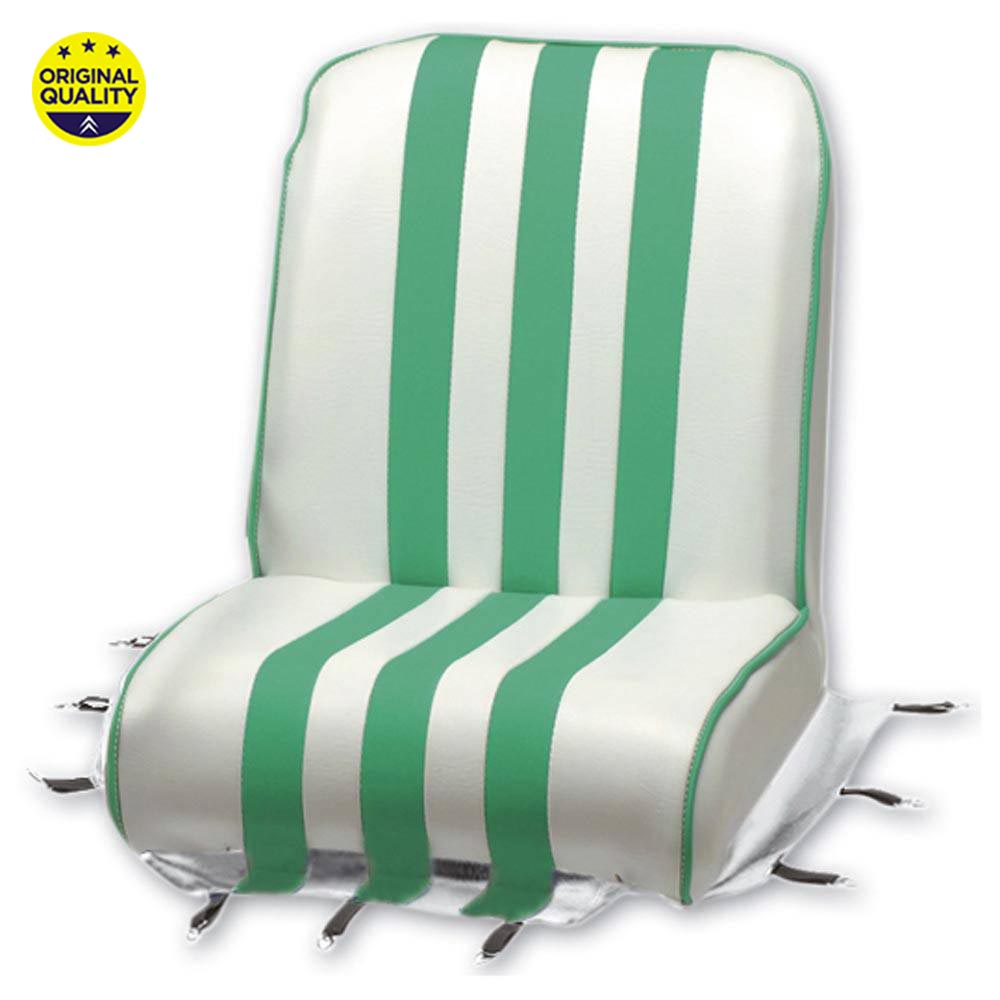 1300032 FRONT - Mehari Seat Cover - Green and White x1