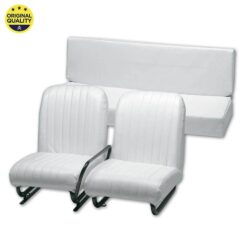 13042010 Mehari Complete Seats with Tiltable Right Seat – White – Complete Set