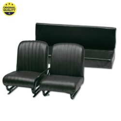 13042030 Mehari Complete Seats with Tiltable Right Seat – Black – Complete Set