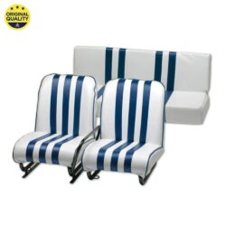 13042310 Mehari Complete Seats with Tiltable Right Seat – Blue and White – Complete Set