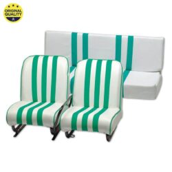 13042320 Mehari Complete Seats with Tiltable Right Seat – Green and White – Complete Set