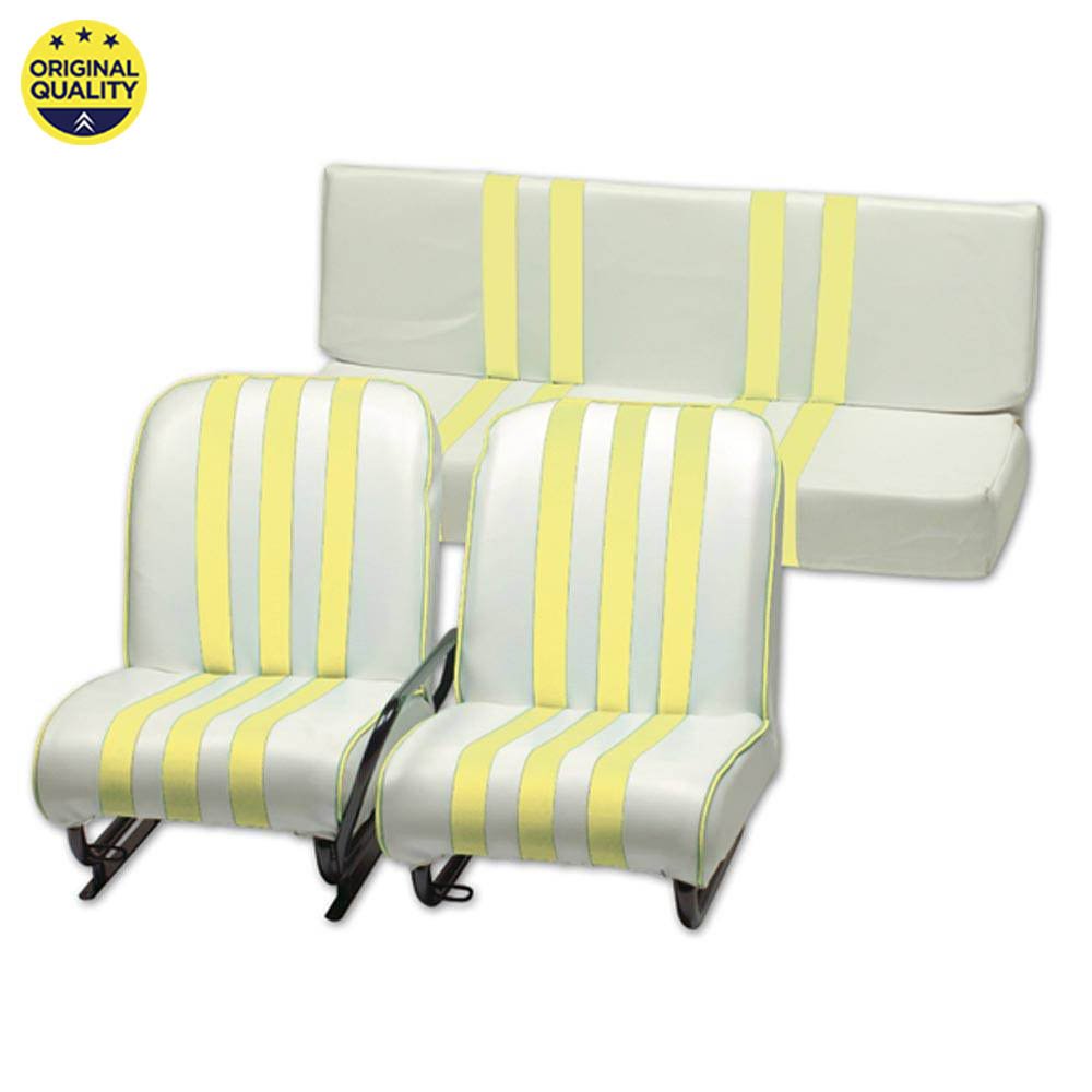 1301513 RIGHT FRONT - Mehari Complete Seat - Yellow and White