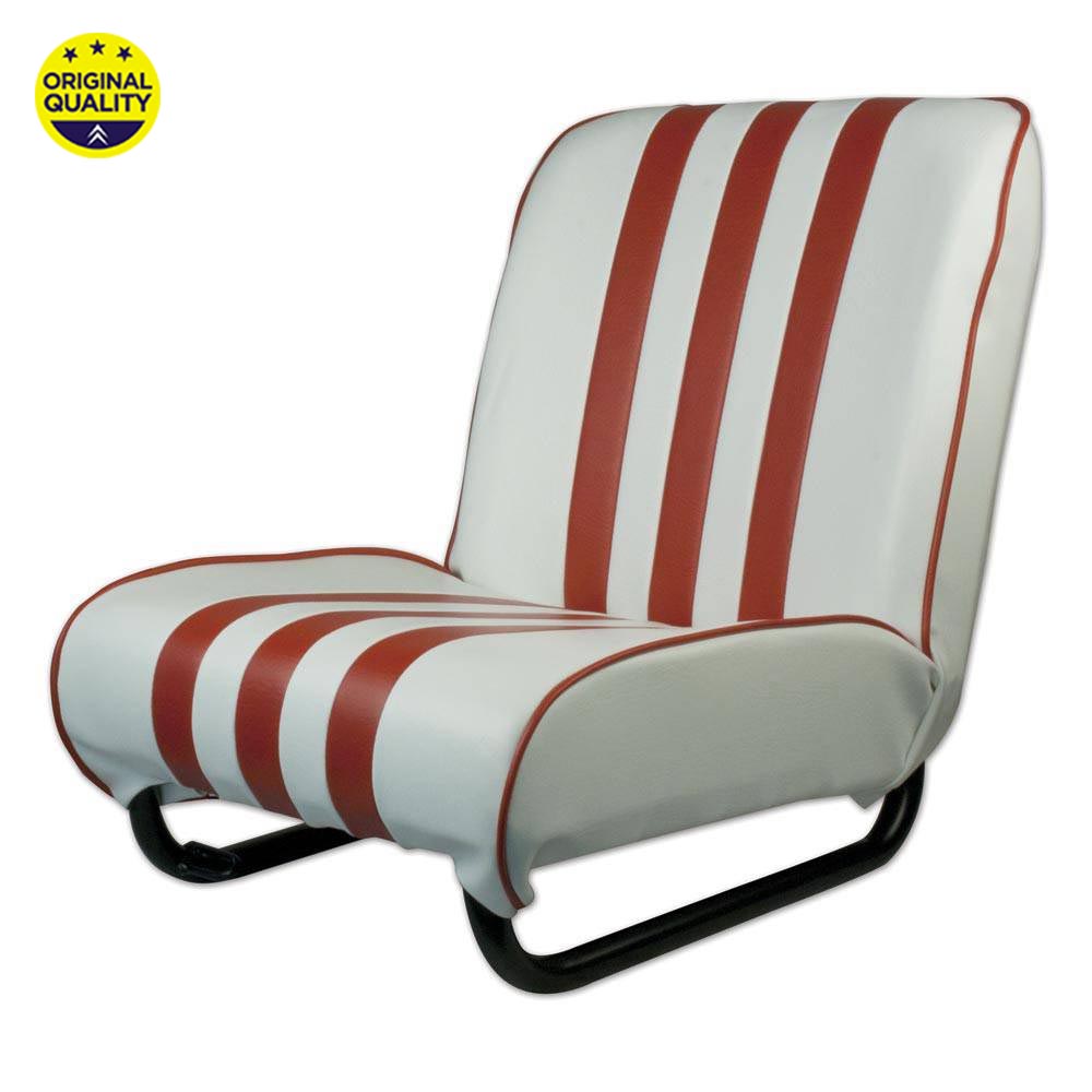 1301014 LEFT FRONT - Mehari Complete Seat - Red and White