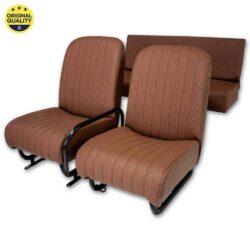 13042015 Mehari Complete Seats with Tiltable Right Seat – Chocolate Targa – Complete Set