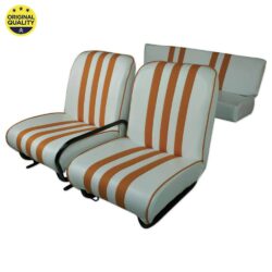 13042350 Mehari Complete Seats with Tiltable Right Seat – Orange and White – Complete Set
