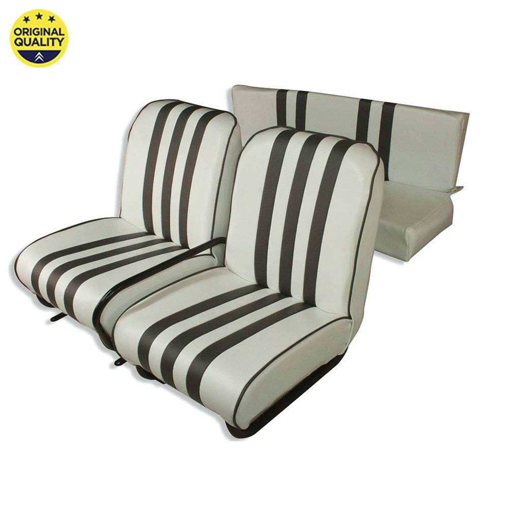 13020370 REAR - Mehari Complete Seat - Grey and White