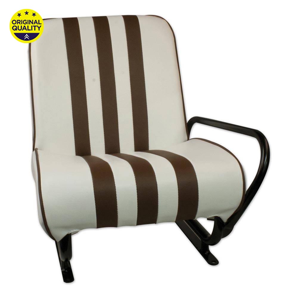1301536 RIGHT FRONT - Mehari Complete Seat - Brown and White
