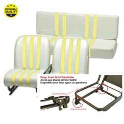 1301613 RIGHT – Mehari Complete Seat – Tiltable – Yellow and White