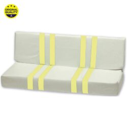 1303033 REAR – Mehari Seat Cover – Yellow and White
