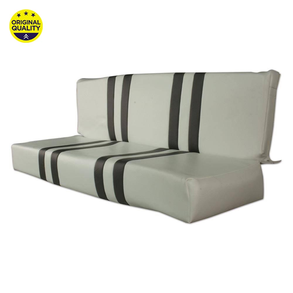 1303037 REAR - Mehari Seat Cover - Grey and White
