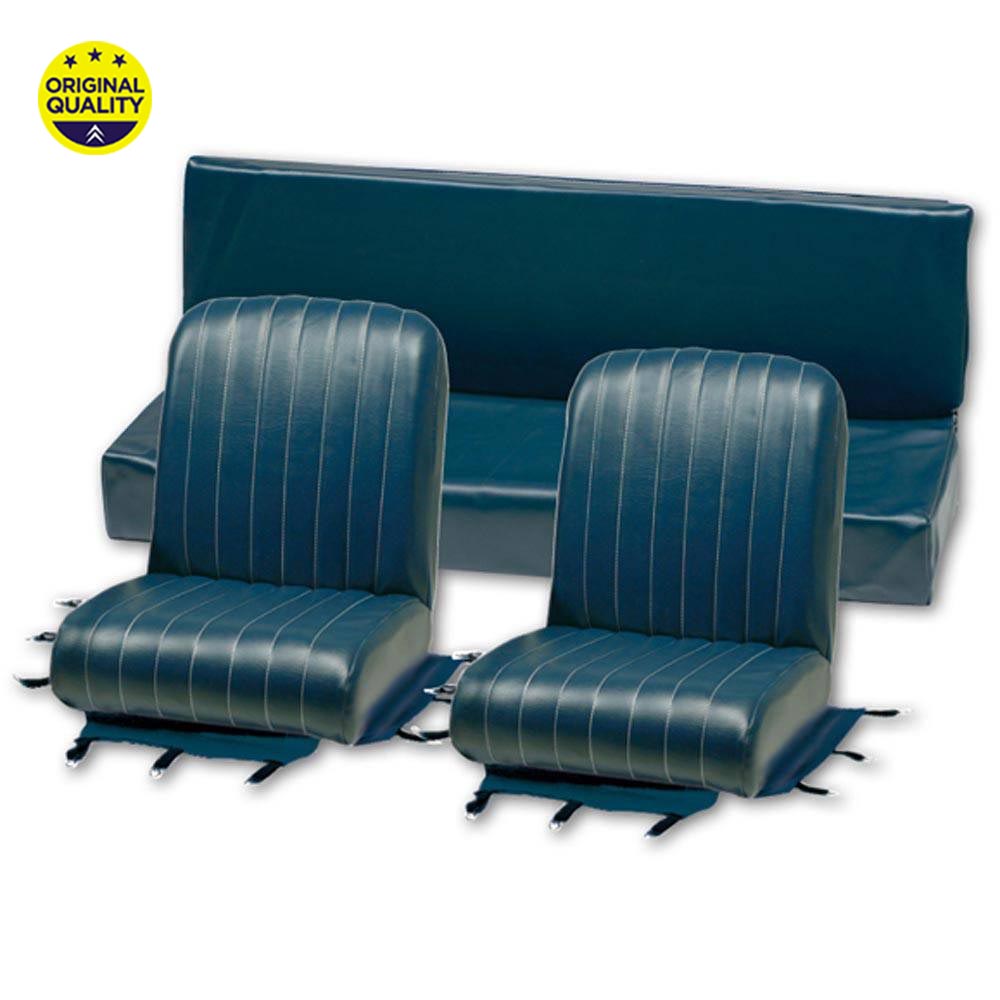 13040020 Mehari Seat Covers - Blue - Complete Set - 2x Front & 1x Rear