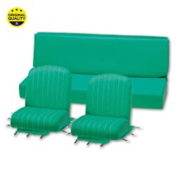 13040040 Mehari Seat Covers – Green – Complete Set – 2x Front & 1x Rear