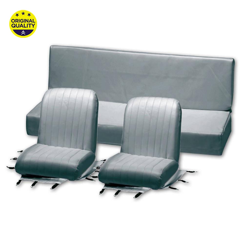 13040080 Mehari Seat Covers - Grey - Complete Set - 2x Front & 1x Rear