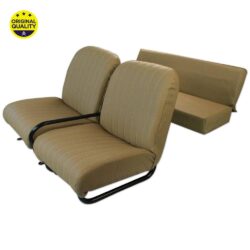 13040200 Mehari Seat Covers – Brown Targa – Complete Set – 2x Front & 1x Rear