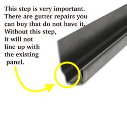 1560110 2cv Gutter Repair 1200mm, The correct profile.