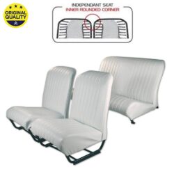 3304211 Seat Cover Set – Inner Rounded Corners – With Sides – White – Complete Set