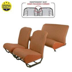 33042111 Seat Cover Set – Inner Rounded Corners – With Sides – Brown Targa – Complete Set