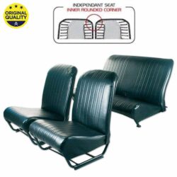 3304213 Seat Cover Set – Inner Rounded Corners – With Sides – Black – Complete Set