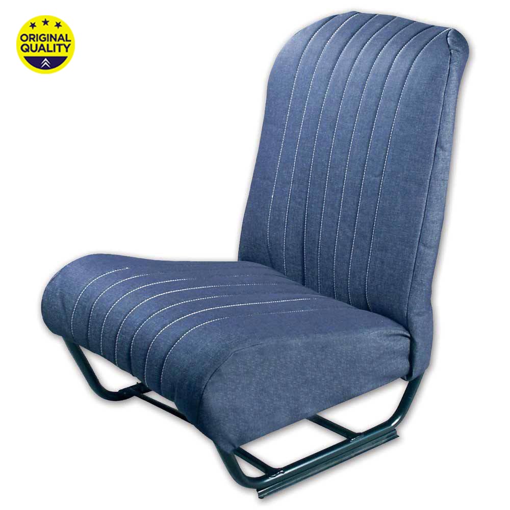 3300417 RIGHT FRONT - Seat Cover - Inner Rounded Corners - With Sides - Denim