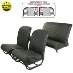 33042210 Seat Cover Set – Inner Squared Corners – With Sides – Black Targa – Complete Set