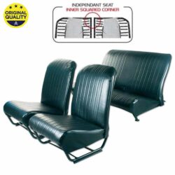 3304223 Seat Cover Set – Inner Squared Corners – With Sides – Black – Complete Set