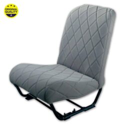 3300425 LEFT FRONT – Seat Cover – Inner Squared Corners – With Sides – Grey Diamond Dolly Pattern