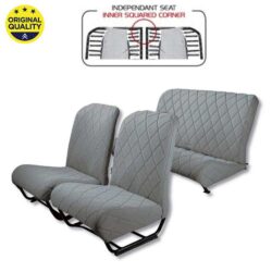 3304225 Seat Cover Set – Inner Squared Corners – With Sides – Grey Diamond Dolly Pattern – Complete Set
