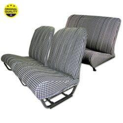 33042252 Seat Cover Set – Inner Squared Corners – With Sides – Dogtooth Black