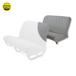 3303105 REAR – Bench Seat Cover – With Sides – Grey Diamond Dolly Pattern
