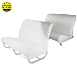 3303201 Rear Bench Seat Cover with Folding Back – With Sides – White