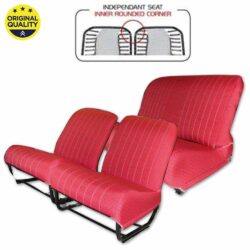 33042113 Seat Cover Set – Inner Rounded Corners – With Sides – Red