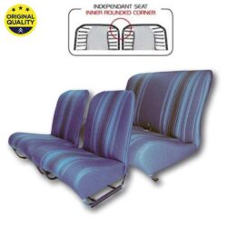 33042124 Seat Cover Set – Inner Rounded Corners – With Sides – Raye Blue