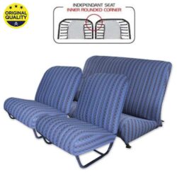 33042142 Seat Cover Set – Inner Rounded Corners – With Sides – Damier Blue